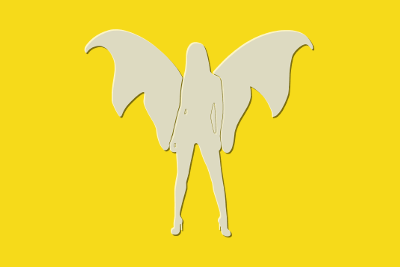 Angel Dark Yellow Long, par Xavier E. G. Dierick